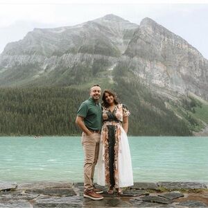 Anthropologie Peregrine Floral Maxi Dress in Black, White, Green and Rust